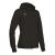 Lyre Full Zip Hooded Jacket W BLK XS Hettejakke i bomullsmiks til dame 