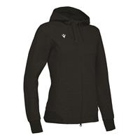 Lyre Full Zip Hooded Jacket W BLK XS Hettejakke i bomullsmiks til dame