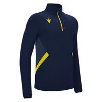 Piave 1/4 Zip Top NAV/YEL 3XS Teknisk treningsgenser - Unisex