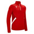 Piave 1/4 Zip Top RED/WHT XL Teknisk treningsgenser - Unisex